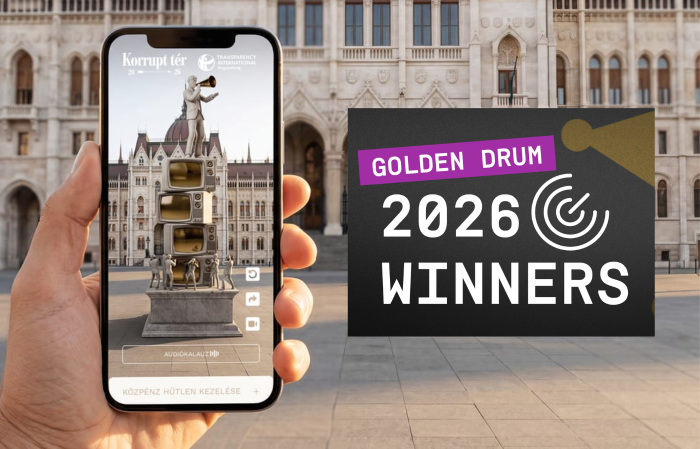 Két bronz díjat kapott a Publicis Groupe Hungary Korrupt tér kampánya az idei Golden Drumon