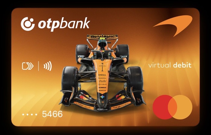 McLarenes Mastercard kártyadizájnt újított az OTP Bank