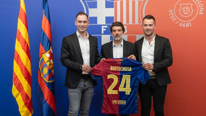 A BioTechUSA-cégcsoport az FC Barcelona hivatalos partnere lett