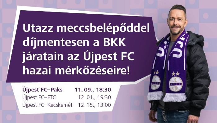 Megéri busszal menni az Újpest FC hazai meccseire