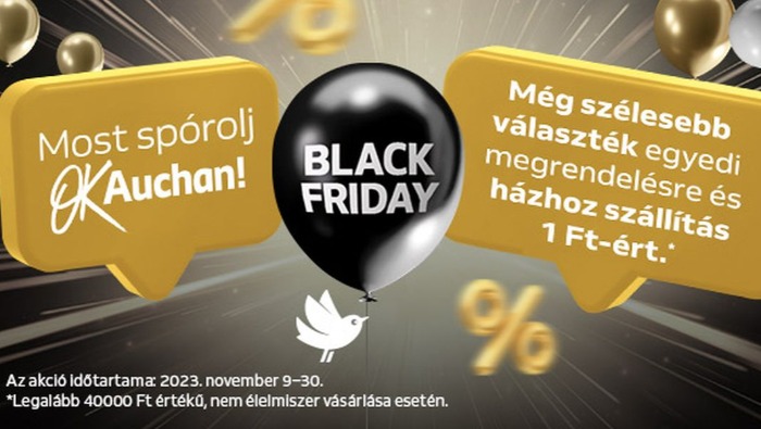 A hónap végéig tart a Black Friday az Auchannál