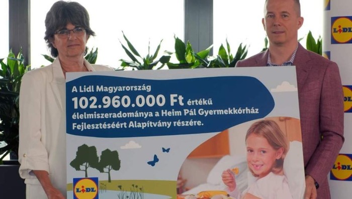 Továbbra  is támogatja a Heim Pál Gyermekkórházat a Lidl