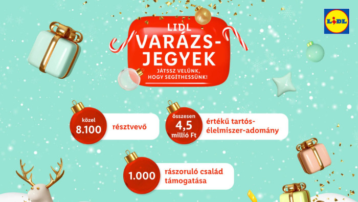 1000 családnak segít karácsonyi csomaggal a Lidl 