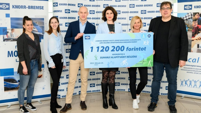Több mint 1 millióval támogatta a Knorr-Bremse a SUHANJ! Alapítványt