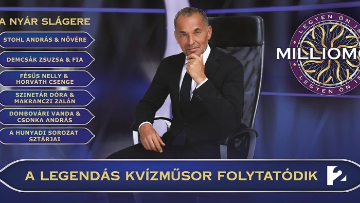 Július 13-tól minden vasárnap új részekkel jön a Legyen Ön is milliomos!