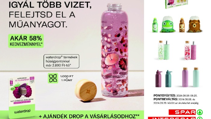 Waterdrop® termékek a SPAR új hűségakciójában