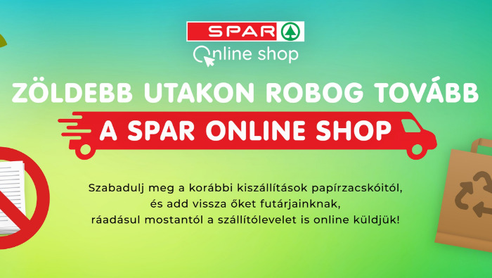 Zöldebbre vált a SPAR Online shop 