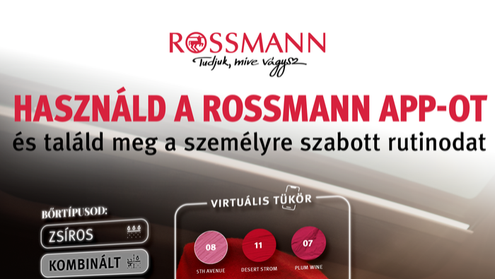 Az App letöltésére buzdít a ROSSMANN legújabb kampánya