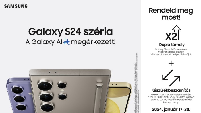 Lépj be az AI mobilok korszakába a Samsung Galaxy S24 szériával!