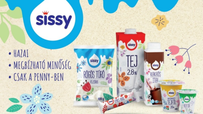 Új csomagolást kaptak a PENNY Sissy márkás termékei