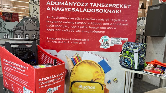 Indul a tanszergyűjtés az Auchan áruházakban