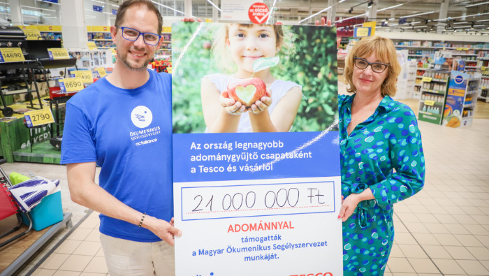 21 millió forinttal támogatja a Tesco a rászoruló hazai gyermekeket